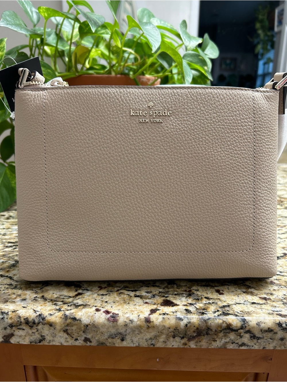 kate spade ♠️ Leila Crossbody Bag in Taupe